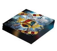 FIESTAS GUIRCA | 20 Servilletas de Mago Desechables (16x16 cm) - Decoración de Mesa para Fiestas de Halloween y Magia - Ideal para Eventos de Magos - Multicolor
