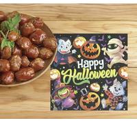 FIESTAS GUIRCA | 20 Servilletas de Monstruitos Desechables (16x16 cm) - Decoración de Mesa para Fiestas de Halloween Terroríficas - Ideal para Eventos de Miedo - Multicolor
