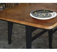 FIESTAS GUIRCA | 6 Platos Desechables de 20 Años (23 cm) - Decoración de Mesa para Fiestas y Celebraciones - Ideal para Eventos y Fiestas - Negro, Oro, Blanco