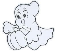 FIESTAS GUIRCA | 6 Siluetas Halloween para Colorear (14 cm) - Decoración de Truco o Trato y Fiestas de Halloween - Ideal para Niños y Adultos - Perfecto para Celebraciones y Eventos - Negro