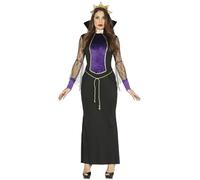Fiestas GUIRCA-80951 La Reina Malvada/Grimilde Disfraz para Mujer, sólido, Color Black Purple, Taglia Única (80951)