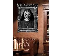 FIESTAS GUIRCA | Adhesivo Cuadro Época (58x45 cm) - Decoración de Halloween para Fiestas y Celebraciones - Ideal para Ambientes Terroríficos y Escenarios de Miedo - Blanco y Negro