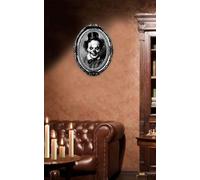 FIESTAS GUIRCA | Adhesivo Cuadro Payaso (30x23 cm) - Decoración de Halloween para Fiestas y Celebraciones - Ideal para Temáticas de Circo y Terror - Adhesivo para Paredes y Ventanas - Blanco y Negro