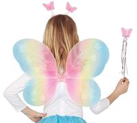 FIESTAS GUIRCA ALAS Multic. 48x38 CM con Diadema Y Varita