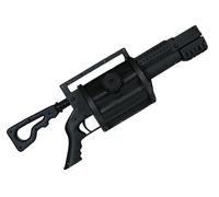 FIESTAS GUIRCA | Ametralladora de Agua Negra (60 cm) - Juguete para Fiestas de Verano y Graduación - Ideal para Celebraciones Temáticas y Eventos Divertidos - Niños y Adultos - Negro