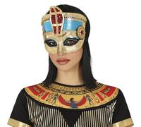 FIESTAS GUIRCA | Antifaz de Faraón Egipcio (Talla Única) - Máscara para Disfraz de Egipto Antiguo - Ideal para Fiestas de Disfraces, Carnaval y Halloween - Adulto Unisex