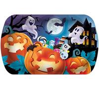 FIESTAS GUIRCA | Bandeja de Calabazas Reutilizable (39x24) - Decoración de Mesa Reutilizable para Fiestas de Halloween Terroríficas - Ideal para Eventos de Miedo - Multicolor