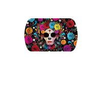 FIESTAS GUIRCA | Bandeja Catrina Reutilizable (39x24 cm) - Decoración de Mesa Reutilizable para Fiestas de Halloween Terroríficas - Ideal para Festividades Mexicanas - Multicolor