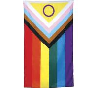 FIESTAS GUIRCA | Bandera Inclusiva Arcoiris (90x150cm) - Decoración Party para Fiestas y Celebraciones de Diversidad y Orgullo - Ideal para Eventos Inclusivos - Multicolor