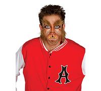 FIESTAS GUIRCA | Barba y Cejas de Hombre Lobo con Patillas (Talla Única) - Accesorio de Disfraz para Halloween y Fiestas de Superhéroes y Villanos - Ideal para Adulto Hombre - Marrón