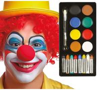 FIESTAS GUIRCA | Blister Maquillaje Surtido Standard - Set de Maquillaje para Halloween, Payasos y Fiestas Temáticas - Accesorio de Disfraz para Niños y Adultos - Multicolor