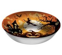 FIESTAS GUIRCA | Bol de Calabaza Reutilizable (32 cm) - Decoración de Mesa para Fiestas de Halloween Terroríficas - Ideal para Celebraciones de Miedo - Naranja, Negro