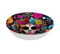 FIESTAS GUIRCA | Bol de Catrina Reutilizable (32 cm) - Decoración de Mesa para Fiestas de Halloween Terroríficas - Ideal para Festividades Mexicanas - Multicolor