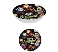 FIESTAS GUIRCA | Bol de Monstruitos Reutilizable (32 cm) - Decoración de Mesa para Fiestas de Halloween Terroríficas - Ideal para Celebraciones de Monstruitos - Negro