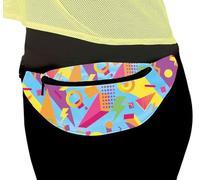 Fiestas Guirca - Bolso de Banana con Forma de Barra, Color Azul y 80 años para Mujer