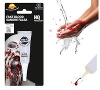 FIESTAS GUIRCA | Bote de Sangre Falsa (15ml) - Maquillaje de Látex para Disfraces de Terror - Pintura Facial y Corporal para Halloween, Carnaval y Fiestas de Miedo - Todos los Usuarios - Rojo