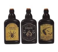 FIESTAS GUIRCA Botellas de Veneno en Vidrio Surtidas de 19 cm