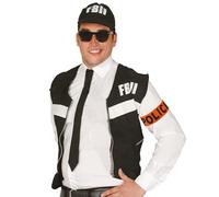 FIESTAS GUIRCA Brazalete Policía Orange Mission Intervención Adulto