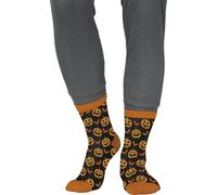 FIESTAS GUIRCA | Calcetines Halloween Calabazas (28-35) - Accesorio Textil para Disfraces y Fiestas de Halloween - Ideal para Niños y Adultos - Medias Divertidas para Celebraciones - Multicolor