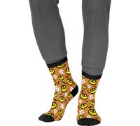 FIESTAS GUIRCA | Calcetines Halloween Calabazas y Fantasmas (37-41) - Accesorio Textil para Disfraces y Fiestas de Halloween - Ideal para Todos los Usuarios - Multicolor
