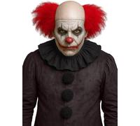FIESTAS GUIRCA | Calva de Payaso Rojo (Talla Única) - Peluca para Disfraz de Payaso de Circo y Halloween - Accesorio de Fiesta para Hombre Adulto - Ideal para Carnaval y Eventos
