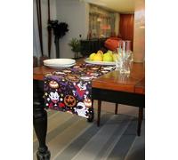 FIESTAS GUIRCA | Camino de Mesa Monstruitos (28x275 cm) - Decoración de Mesa para Halloween y Fiestas de Disfraces - Ideal para Celebraciones y Eventos - Multicolor