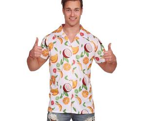 FIESTAS GUIRCA Camisa Hawaiana de Frutas para Hombre