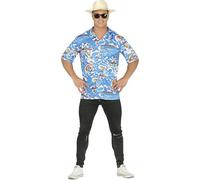FIESTAS GUIRCA Camisa Hawaiana Hombre Disfraz - Traje Fiesta Verano - Disfraces Turista Mallorca Hombre Talla M 48-50