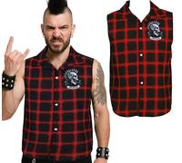 FIESTAS GUIRCA | Camisa Punk para Hombre (48-50/M) - Accesorio de Disfraz para Fiestas de Disfraces y Carnaval - Estilo Rockero y Rebelde - Ideal para Halloween y Celebraciones - Multicolor