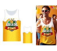 FIESTAS GUIRCA | Camiseta Beerking con Gorra (52-54/L) - Set de Accesorios para Disfraz de Fiesta y Celebraciones - Ideal para Hombre Adulto - Multicolor