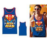 FIESTAS GUIRCA | Camiseta Beerman con Gorra (52-54/L) - Accesorio de Disfraz para Hombre Adulto - Ideal para Fiestas de Disfraces, Carnaval y Halloween - Multicolor