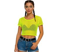 FIESTAS GUIRCA Camiseta de Red Amarillo Neón