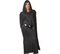 FIESTAS GUIRCA | Capa con Capucha (Talla Única) - Accesorio de Disfraz para Adulto - Ideal para Halloween, Carnaval y Fiestas Temáticas Vampiro, Bruja, Mago - Negro