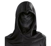 FIESTAS GUIRCA | Capucha Señor de la Oscuridad (Talla Única) - Máscara con Capucha para Disfraces de Fantasmas - Accesorio de Disfraz para Adultos Unisex - Ideal para Fiestas de Terror - Negro