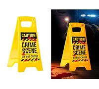 FIESTAS GUIRCA | Cartel Caution Crime Scene (31x3.5x53 cm) - Decoración de Halloween y Fiestas - Ideal para Temáticas de Policías y Escenarios de Crimen - Atrezzo para Celebraciones - Multicolor