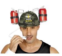 FIESTAS GUIRCA | Casco Bebida Soldier of Beer Verde (Talla Única) - Accesorio de Fiesta para Despedidas de Soltero y Celebraciones - Ideal para Fiestas Temáticas de Militares y Cerveza
