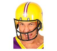 Fiestas Guirca – Casco de fútbol americano – Amarillo – Adulto Unisex Talla Única