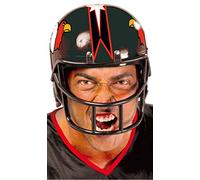 Fiestas Guirca Casco de fútbol americano – Accesorio para disfraces, adulto unisex talla única, negro