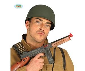 Fiestas Guirca Casco Militar Estadounidense Hecha de plástico Casco de Soldado para Adultos