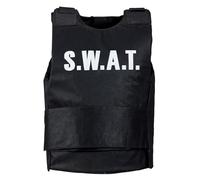 FIESTAS GUIRCA | Chaleco SWAT para Adulto Hombre - Accesorio de Disfraz de Policía y Fuerzas Especiales - Ideal para Fiestas de Disfraces, Halloween y Carnaval - Negro