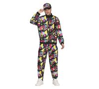 Fiestas Guirca Chándal Diseño Estampado 80s para Hombre (FG652)