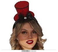 FIESTAS GUIRCA CHISTERA MINIHAT ROJA con Diadema