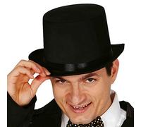 FIESTAS GUIRCA CHISTERA, SATIN, ALTA CALIDAD NEGRO ADULTO