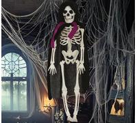 FIESTAS GUIRCA | Colgante Novio Esqueleto (43 cm) - Decoración de Halloween para Fiestas Temáticas de Esqueletos - Ideal para Ambientes Terroríficos y Escenarios de Miedo - Blanco y Negro