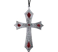 Fiestas Guirca - Collar con colgante de cruz gótica 21 cm
