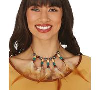 FIESTAS GUIRCA Collar Plumas India/O