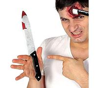 FIESTAS GUIRCA Cuchillo plástico Disfraz Horror Sangriento 30 cm