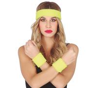 FIESTAS GUIRCA Conjunto 2 MUÑEQUERAS Y Cinta Amarillo