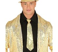 FIESTAS GUIRCA Corbata Lentejuelas Oro