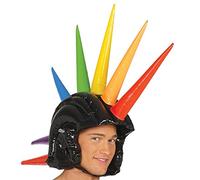 FIESTAS GUIRCA | Cresta Hinchable Multicolor - Accesorio de Disfraz para Fiestas de Rock y Celebraciones - Ideal para Todos los Usuarios - Perfecto para Carnaval y Halloween - Multicolor